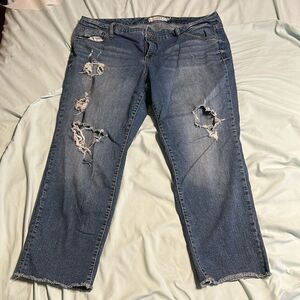 Torrid Distressed ankle Jeans size 20